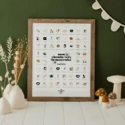 Affiche à Tamponner Mon Chemin Vers La Maternité