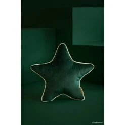 Coussin étoile Aristote Velvet Jungle Green -Joli Nid Magasin aristote star velvet cushion 40x40 jungle green nobodinoz OF