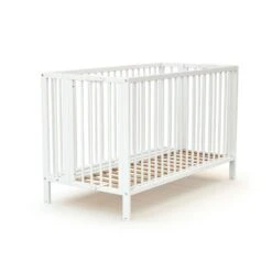 Lit Bébé Pliant Confort 60x120 Cm Blanc -Joli Nid Magasin at4 lit bebe pliant a roulettes 60x120 confort blanc at4 OD