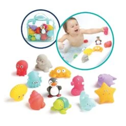 Jouets De Bain Aspergeurs 12 Animaux De La Mer -Joli Nid Magasin bain aspergeurs 12 mers ludimousse OD
