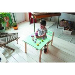 Petite Chaise Basse Enfant Louise Hybride Bleu Gris -Joli Nid Magasin chaise basse louise hybride bleu gris combelle 367689 OM