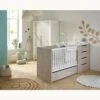 Chambre Duo Lit évolutif Bébé Combiné 60x120 Cm En 90x190 Cm + Armoire Loft Bois -Joli Nid Magasin chambre lit combine armoire loft bois sauthon meubles OA