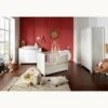 Chambre Trio Lit 60x120 Cm + Armoire + Commode Loft Blanc