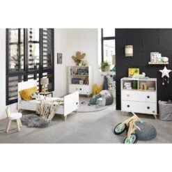 Chambre Trio évolutif Bébé Lit Little Big Bed 70x140 Cm + Armoire + Commode Oslo Etoile 19 Chambre Trio évolutif Bébé Lit Little Big Bed 70x140 Cm + Armoire + Commode Oslo Etoile -Joli Nid Magasin chambre trio lit little big bed 140 x 70 commode armoire oslo etoile sauthon meubles OI