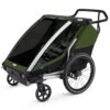 Thule Remorque De Vélo Chariot Cab 2 Cypress Green -Joli Nid Magasin chariot cab 2 cypres green thule OA