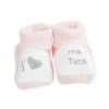 Chaussons J'aime Ma Tata - Rose -Joli Nid Magasin chaussons jaime ma tata rose trois kilos sept OA