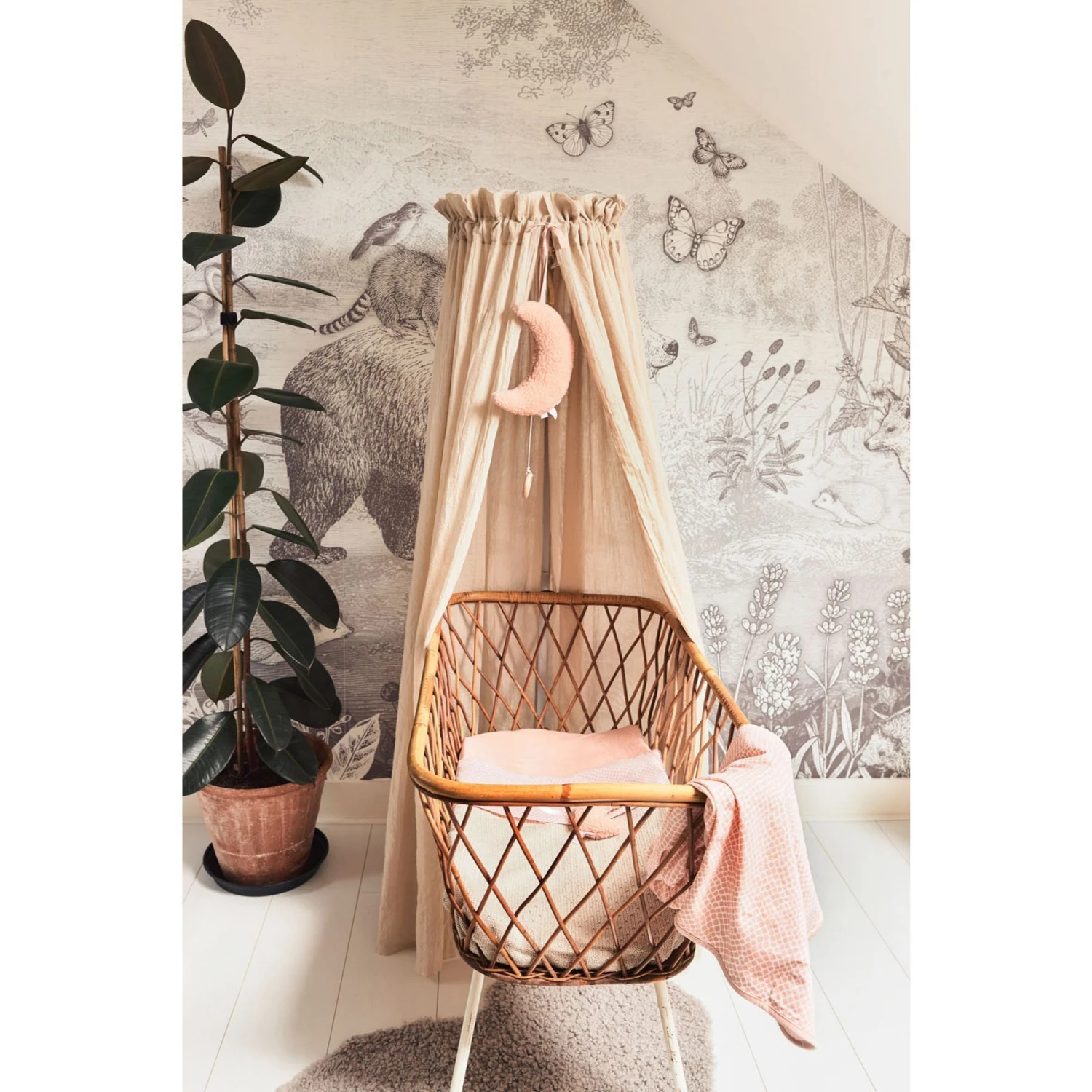 Jollein Ciel De Lit Vintage 155 Cm Nougat 4 Jollein Ciel De Lit Vintage 155 Cm Nougat – Image 2