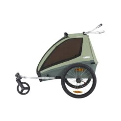 Thule Remorque De Vélo Coaster 2 XT Mallard Green -Joli Nid Magasin coaster 2 xt bike trailerstroll basil mallard green thule OC
