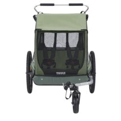 Thule Remorque De Vélo Coaster 2 XT Mallard Green -Joli Nid Magasin coaster 2 xt bike trailerstroll basil mallard green thule OG