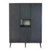 Armoire 4 Portes 1 Niche Cocoon Eboni 2 Armoire 4 Portes 1 Niche Cocoon Eboni -Joli Nid Magasin cocoon armoire xl eboni quax OA