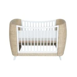 Lit Bébé évolutif Coquillage 70x140 Cm Neige -Joli Nid Magasin coquillage lit 70x140 neige theo OC