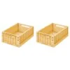 Liewood Lot De 2 Boîtes De Rangement Weston Taille M Jojoba -Joli Nid Magasin cuddle care storage weston storage box m 2 pack lw146779429 jojoba one size liewood seasonal 2201 liewood OA
