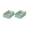 Liewood Lot De 2 Boîtes De Rangement Weston Taille S Peppermint