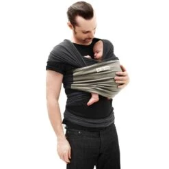 Écharpe De Portage L'originale Anthracite Poche Olive -Joli Nid Magasin echarpe loriginale jpmbb anthracite poche olive love radius OB