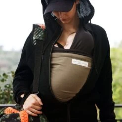 Écharpe De Portage L'originale Anthracite Poche Olive -Joli Nid Magasin echarpe loriginale jpmbb anthracite poche olive love radius OJ