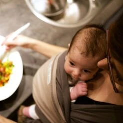 Écharpe De Portage L'originale Anthracite Poche Olive -Joli Nid Magasin echarpe loriginale jpmbb anthracite poche olive love radius OK