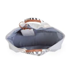 Childhome Sac à Langer Family Bag Signature Canvas Gris -Joli Nid Magasin family bag signature canvas ecru childhome OC