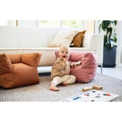 Jollein Fauteuil Enfant Beanbag Mellow Pink -Joli Nid Magasin fauteuil beanbag mellow pink jollein OD