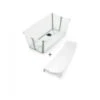 Stokke Baignoire Flexi Bath Verte + Transat De Bain -Joli Nid Magasin flexibath bundle transparent green stokke OA