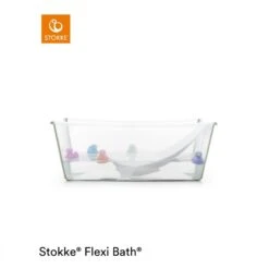Stokke Baignoire Flexi Bath Verte + Transat De Bain -Joli Nid Magasin flexibath bundle transparent green stokke OD