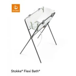Stokke Baignoire Flexi Bath Verte + Transat De Bain -Joli Nid Magasin flexibath bundle transparent green stokke OE
