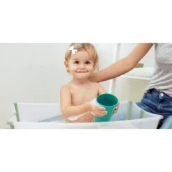 Stokke Baignoire Flexi Bath Verte + Transat De Bain -Joli Nid Magasin flexibath bundle transparent green stokke OG