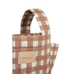 Organisateur De Poussette Terracotta Checks -Joli Nid Magasin hyde park stroller organizer 42x22x12 terracotta checks nobodinoz OC