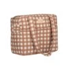 Sac à Langer Imperméable Terracotta Checks -Joli Nid Magasin hyde park waterproof stroller bag 38x33x16 terracotta checks nobodinoz OA