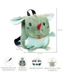 Lilliputiens Sac à Dos Tout Doux Joe 8 Lilliputiens Sac à Dos Tout Doux Joe -Joli Nid Magasin joe sac a dos doux lilliputiens OB