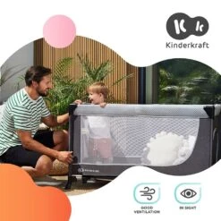 Kinderkraft Lit Parapluie Leody - Pink -Joli Nid Magasin kinderkraft folding bed leody pink kinderkraft OH