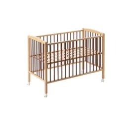 Lit En Bois 60x120 Cm Arthur Hybride Vieux Rose -Joli Nid Magasin lit arthur 60x120 avec roulettes sans barreaux amovilbles hybride vieux rose combelle OD