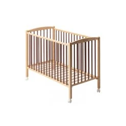 Lit En Bois 60x120 Cm Arthur Hybride Vieux Rose -Joli Nid Magasin lit arthur 60x120 avec roulettes sans barreaux amovilbles hybride vieux rose combelle OF