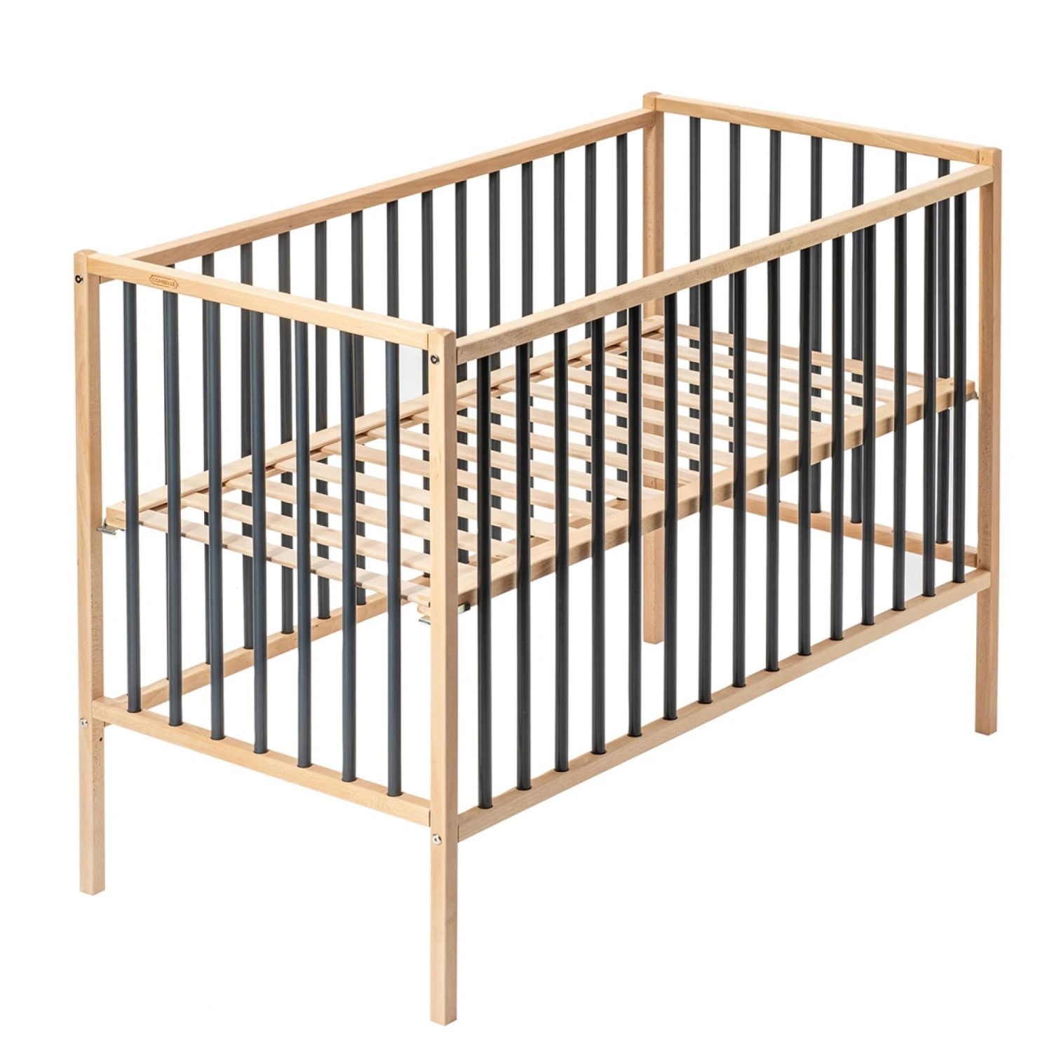 Lit En Bois 70x140 Cm Rémi Anthracite 4 Lit En Bois 70x140 Cm Rémi Anthracite – Image 2