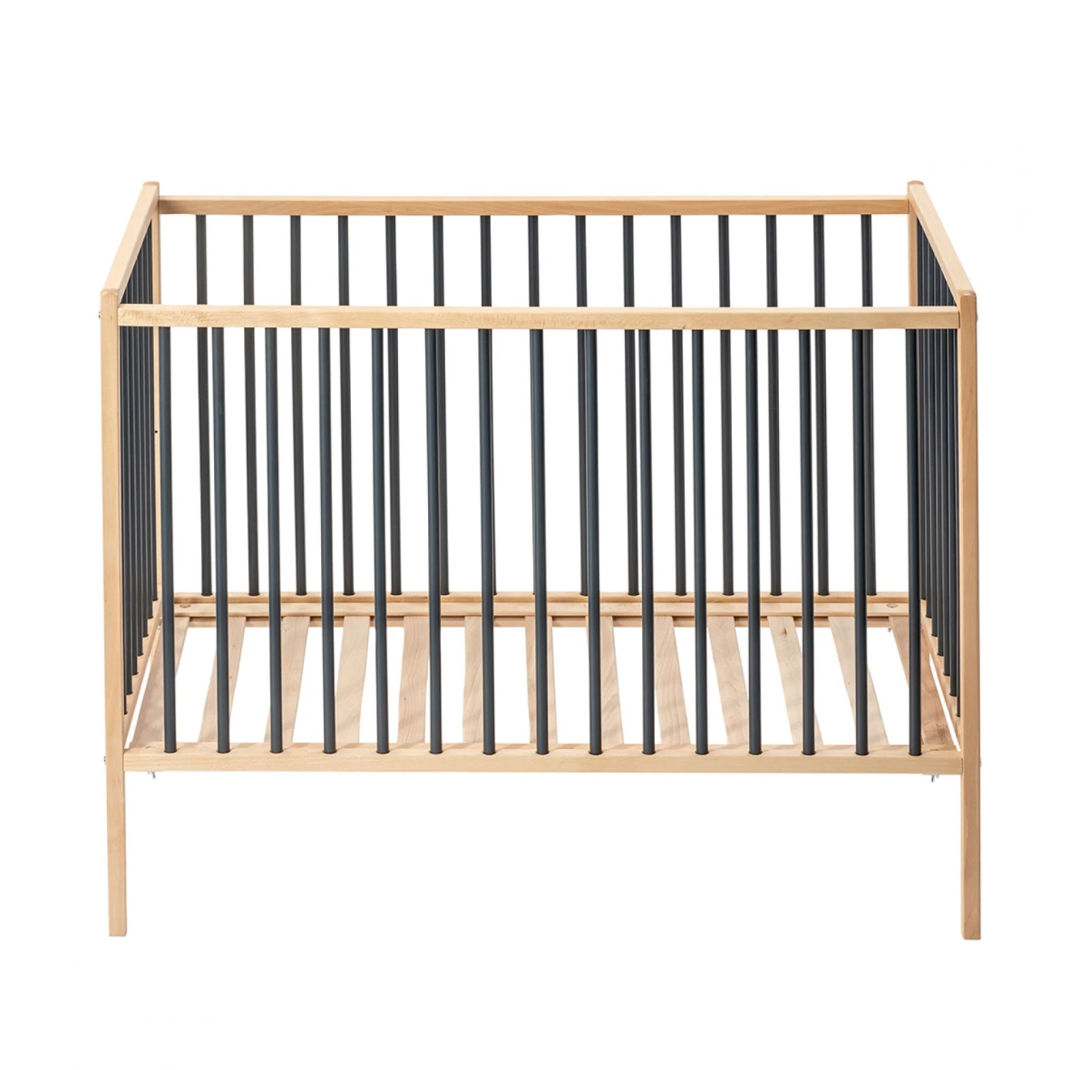 Lit En Bois 70x140 Cm Rémi Anthracite 5 Lit En Bois 70x140 Cm Rémi Anthracite – Image 3