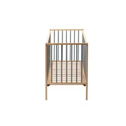 Lit En Bois 70x140 Cm Rémi Hybride Bleu Gris -Joli Nid Magasin lit remi 70x140cm hybride bleu gris combelle OC