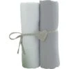 Lot De 2 Draps Housse 50x83 Cm Blanc Et Gris -Joli Nid Magasin lot 2 draps housse 83x50cm berceau bio blancgris jersey carde 130grm 100co b babycalin OA