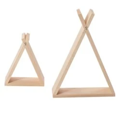 Lot De 2 étagères Tipi Brut -Joli Nid Magasin lot de 2 etageres tipi brut combelle OE
