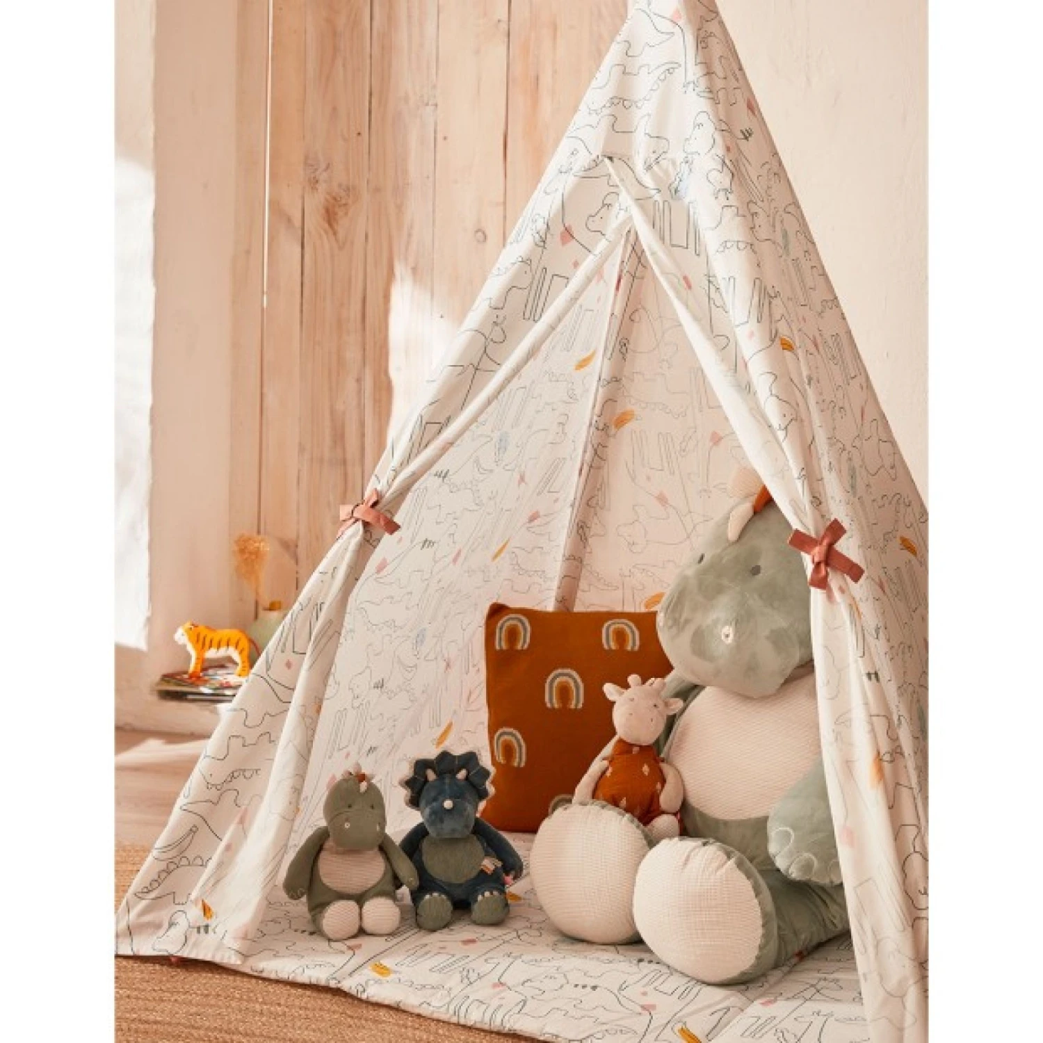 Tipi Avec Tapis De Jeu Beige 4 Tipi Avec Tapis De Jeu Beige – Image 2