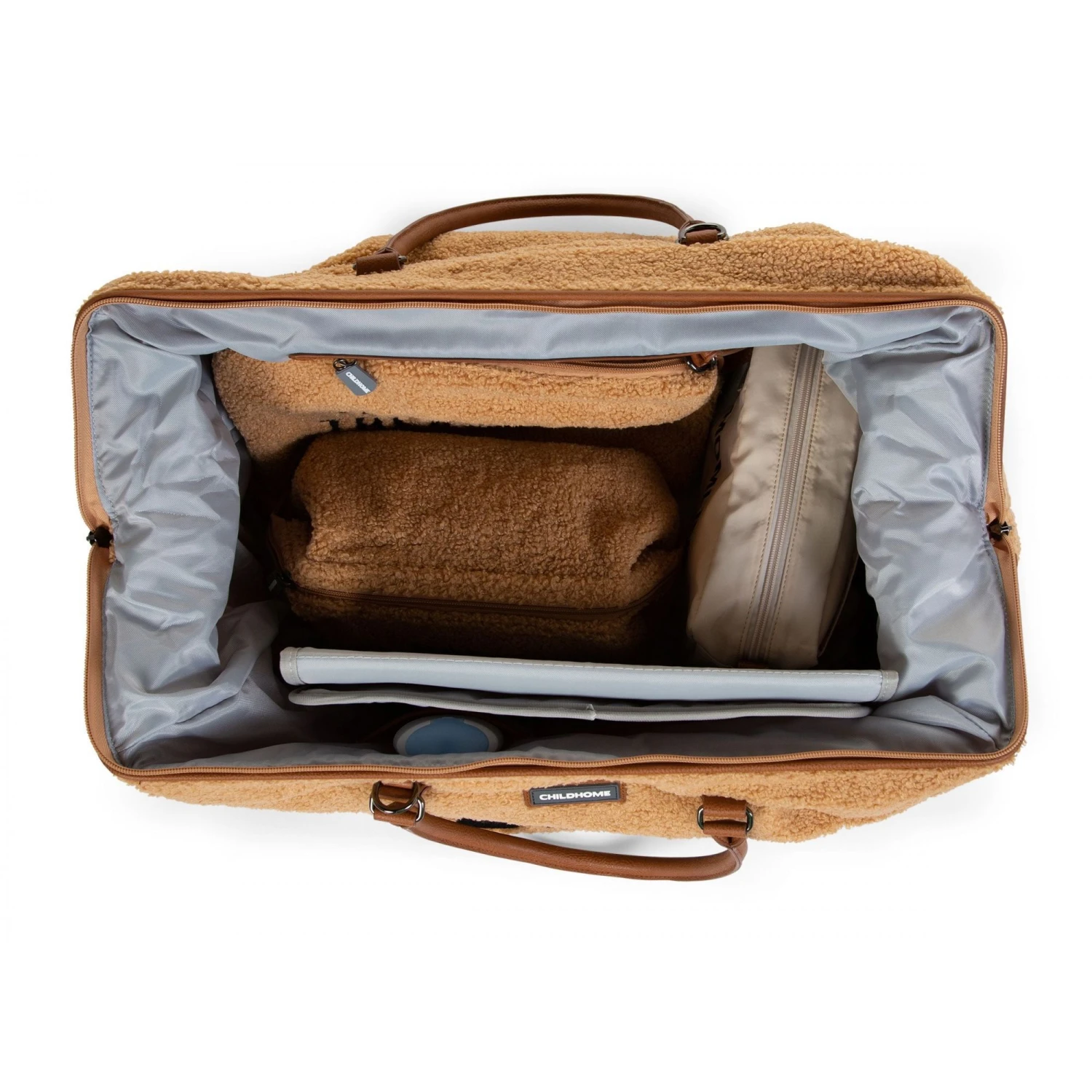 Childhome Sac à Langer Mommy Bag Teddy Beige 7 Childhome Sac à Langer Mommy Bag Teddy Beige – Image 5