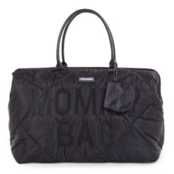 Childhome Sac à Langer Mommy Bag Matelassé Noir -Joli Nid Magasin mommy bag puffered noir childhome OC
