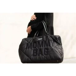 Childhome Sac à Langer Mommy Bag Matelassé Noir -Joli Nid Magasin mommy bag puffered noir childhome OI