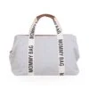 Childhome Sac à Langer Mommy Bag Signature Canvas Off White -Joli Nid Magasin mommy bag signature canvas ecru childhome OA