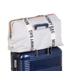Childhome Sac à Langer Mommy Bag Signature Canvas Off White -Joli Nid Magasin mommy bag signature canvas ecru childhome OD