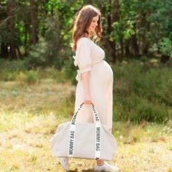 Childhome Sac à Langer Mommy Bag Signature Canvas Off White -Joli Nid Magasin mommy bag signature canvas ecru childhome OG
