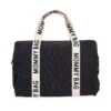 Childhome Sac à Langer Mommy Bag Signature Canvas Noir -Joli Nid Magasin mommy bag signature canvas noir childhome OA