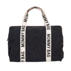 Childhome Sac à Langer Mommy Bag Signature Canvas Noir