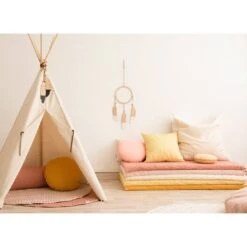 Matelas De Sol Monaco Bloom Pink -Joli Nid Magasin monaco matress pure line bloom pink nobodinoz OD