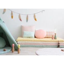 Matelas De Sol Monaco Provence Green -Joli Nid Magasin monaco matress pure line provence green nobodinoz OB