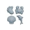 Scrunch Set De 4 Moules De Plage Bleu Clair -Joli Nid Magasin moules de sables bleu OA