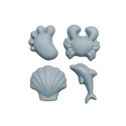 Scrunch Set De 4 Moules De Plage Bleu Clair